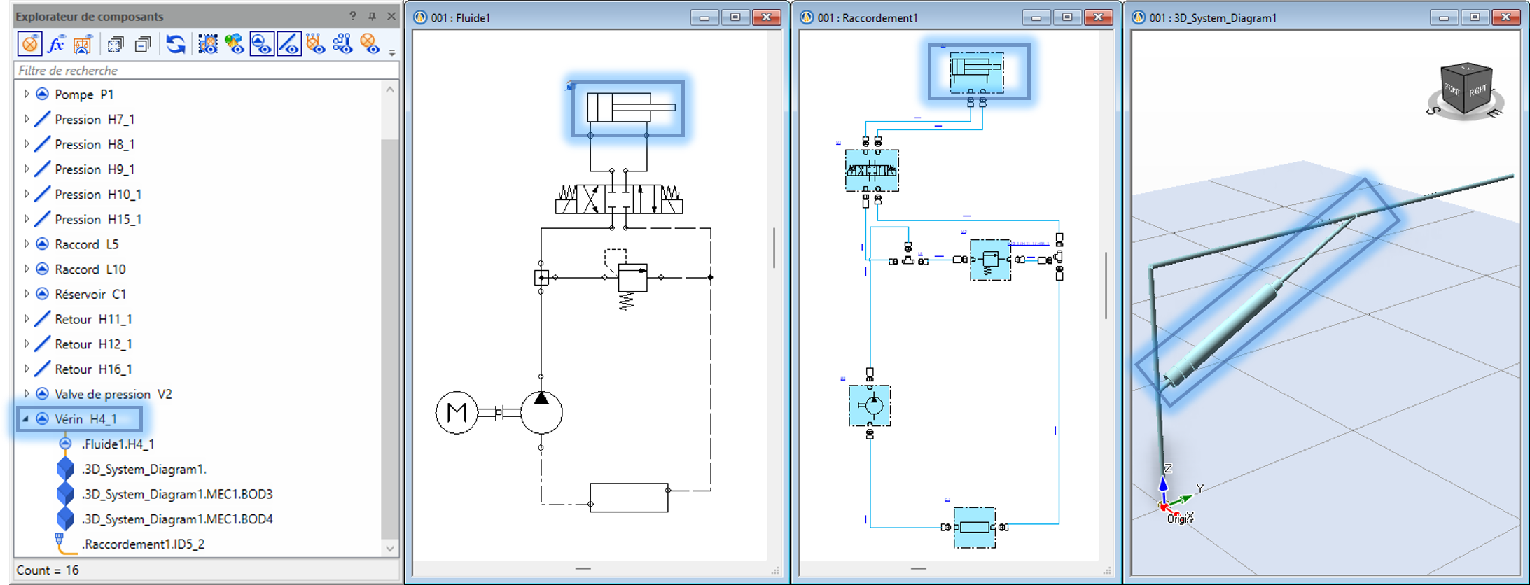 Explorateur de composants